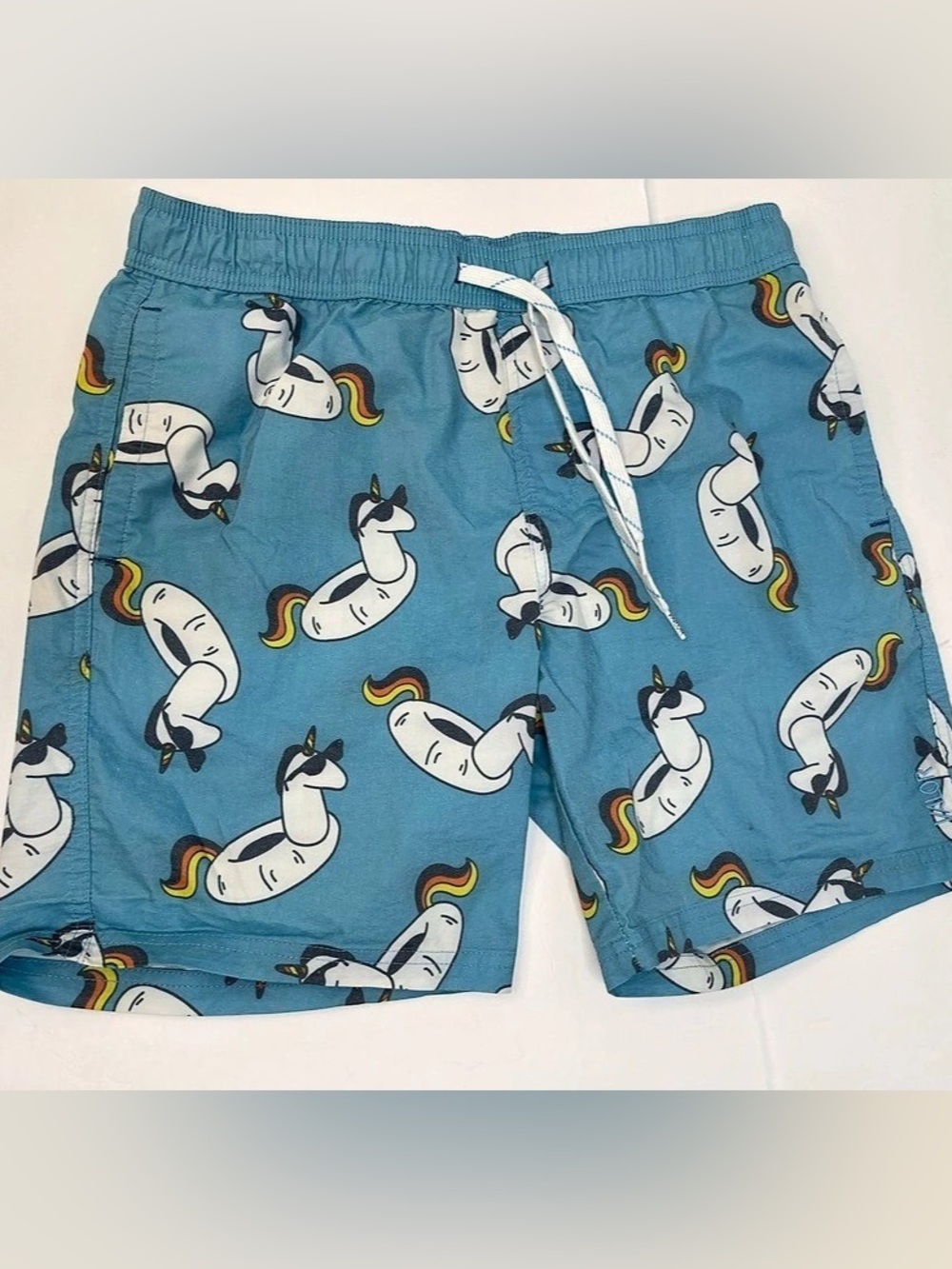 Valor Boys' Animal Print Shorts in Blue Size Medium